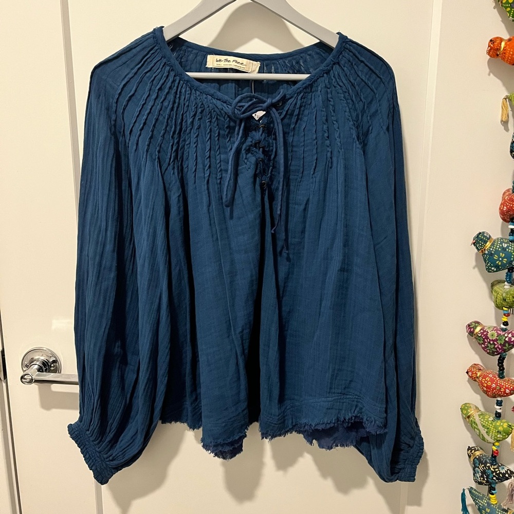 We The Free Bohemian Flowy Top, Small, NWT